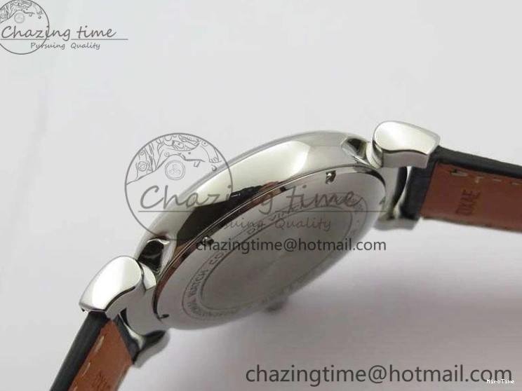 MIROTIME 0209 Da Vinci IW356601 SS TW 1:1 Best Edition Blue Dial On Black Leather Strap A Durable 7239